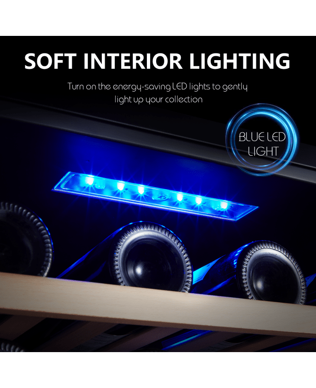 Kalamera 73 Bottle Compressor Wine Cooler Dual Zone with Touch Control